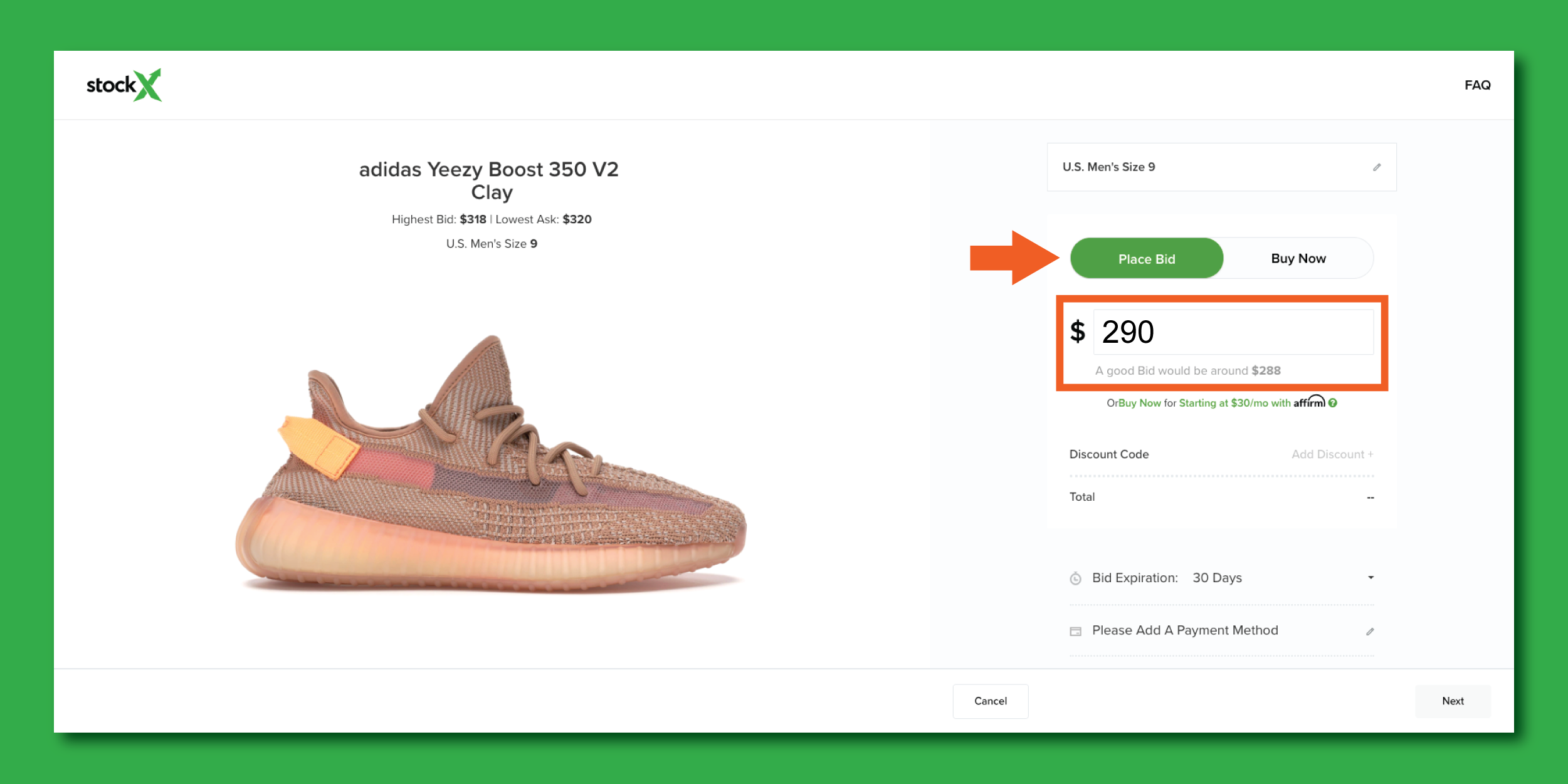 stockx discount code yeezy