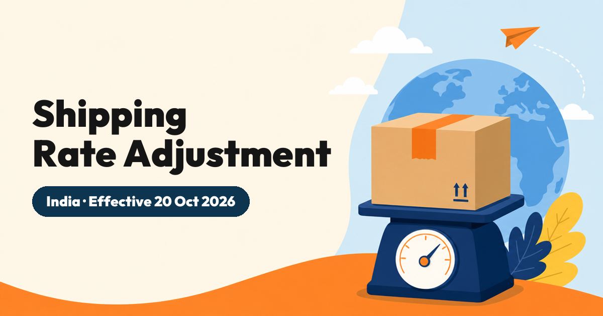 [Important Notice] Shipping Rate Adjustment from 20 October